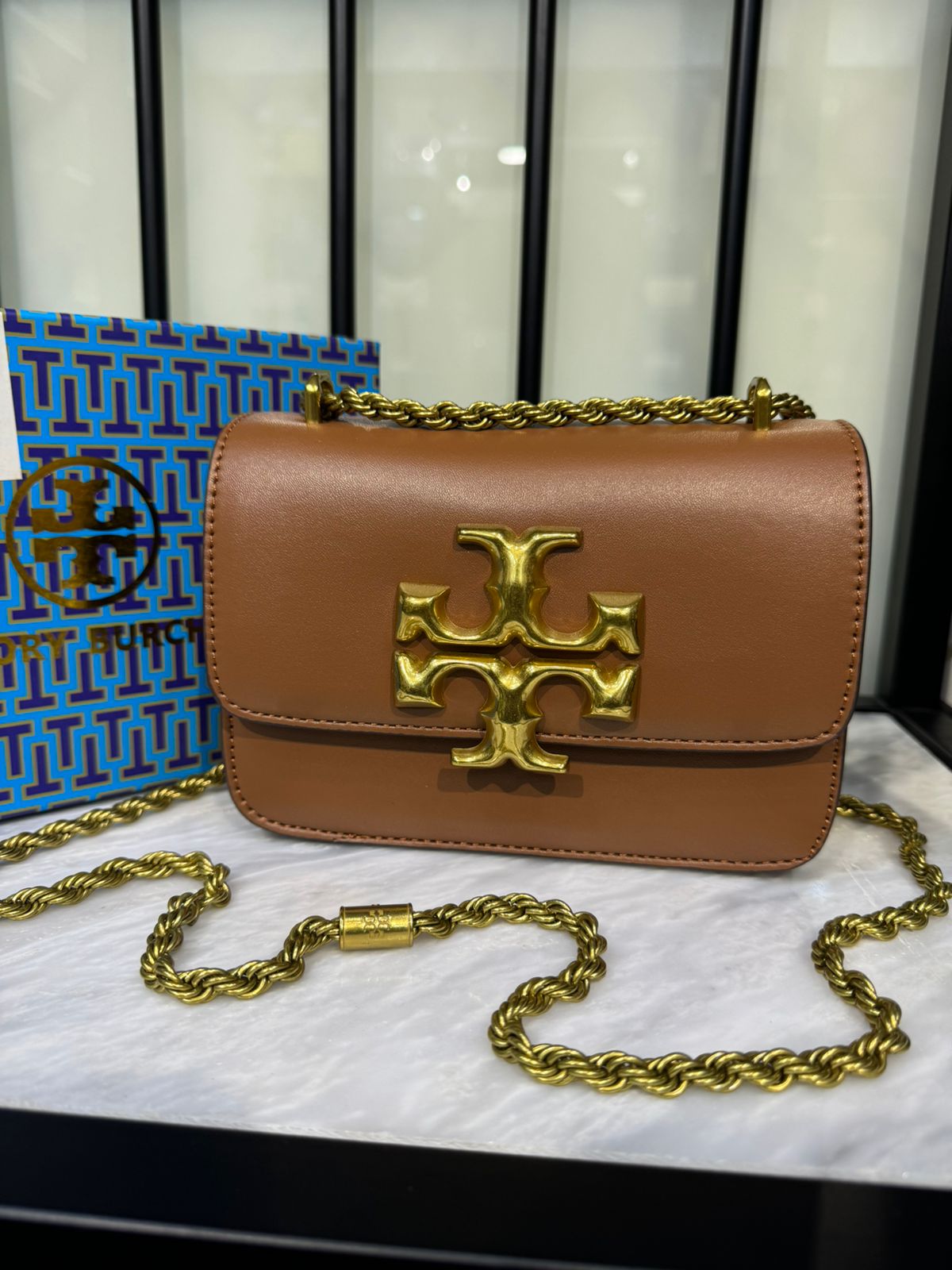 Tory Burch Small Eleanor Bag โ Elegant, Compact & Iconic (Brown 2)