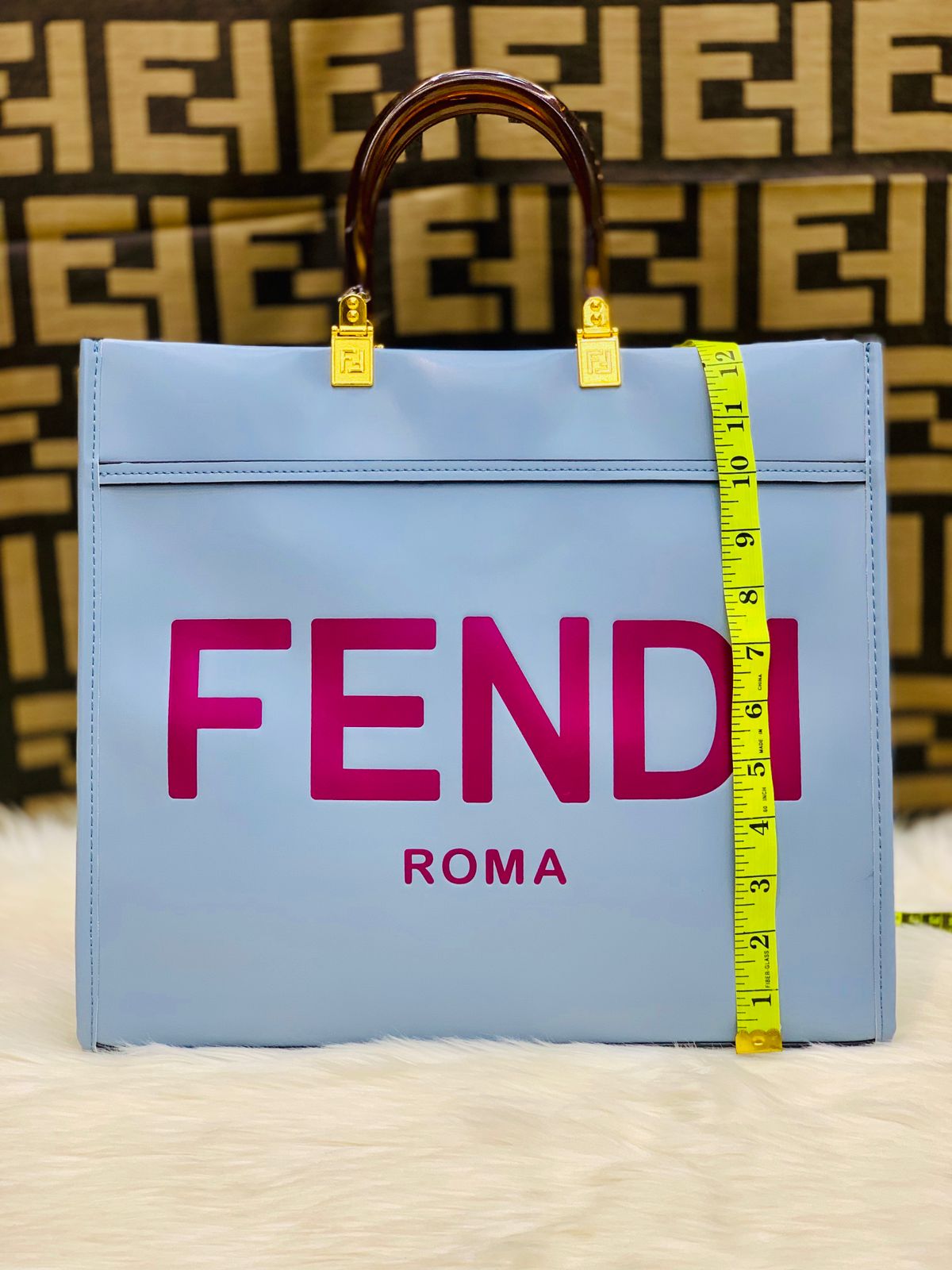 F-E-N-D-I Premium Tote Women Bag β Luxury Edition (Pink)