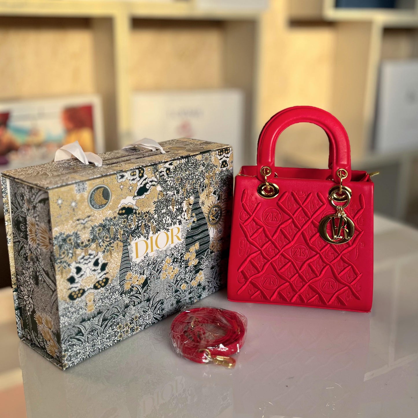 DIOR Hand Bag β Premium Women Bag (Red)
