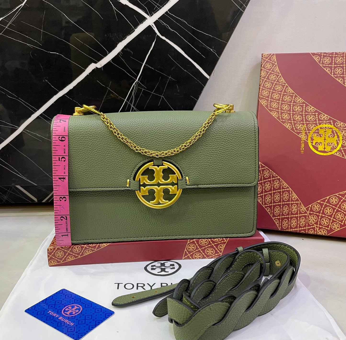 T-O-R-Y B-U-R-C-H Inspired Crossbody – Premium Women Bag (Green)