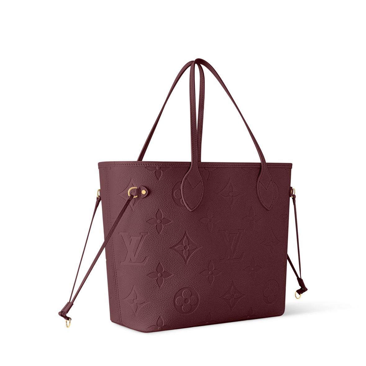 L-O-U-I-S V-U-I-T-T-O-N Neverfull MM Women Bag โ Premium Edition (Red,Maroon)