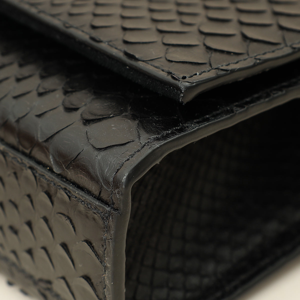 YSL Black Python Tassel Kate Medium Shoulder Bag