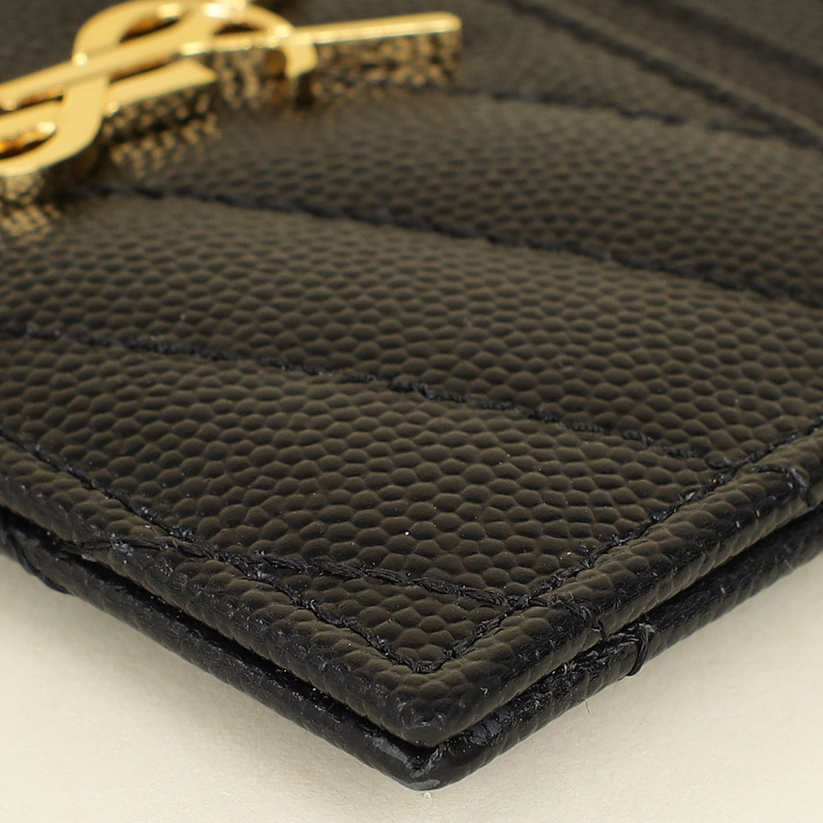 YSL Black Cassandre Matelasse Card Case