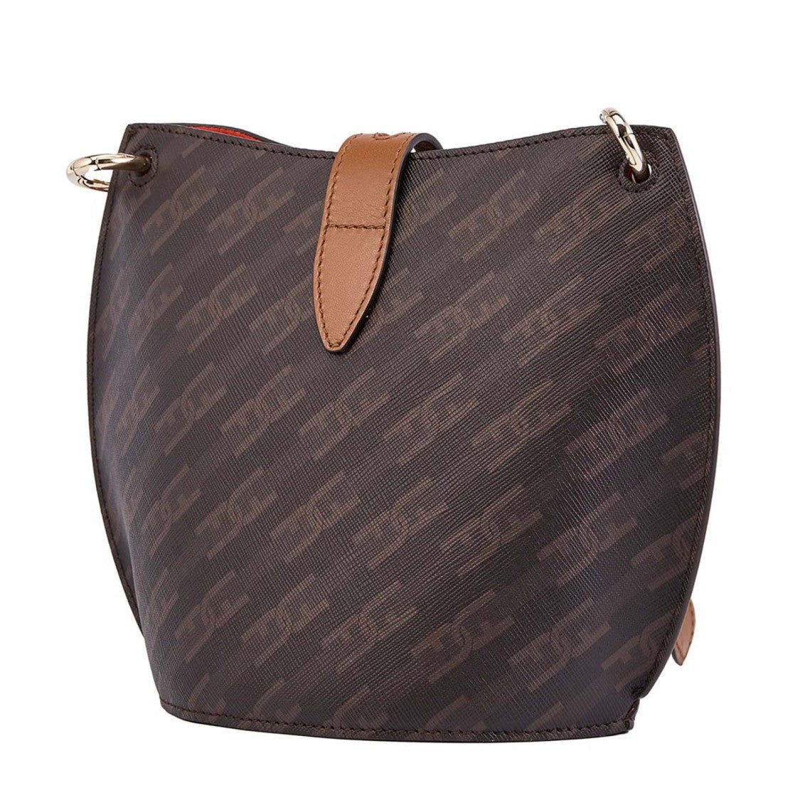 Furla Structured Black Logo-Pattern Furla Bag