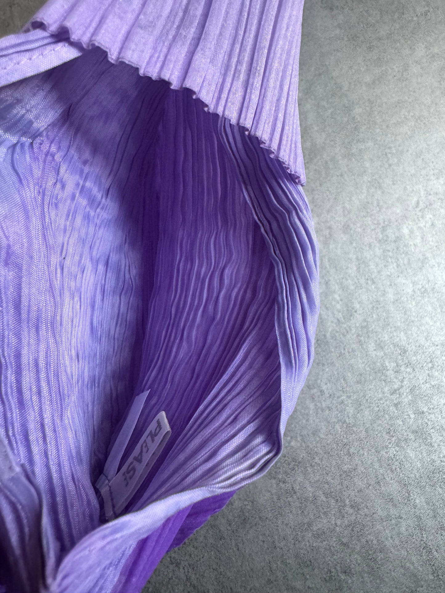 SS2024 Issey Miyake Pleats Please Polyester Purple Tote Bags