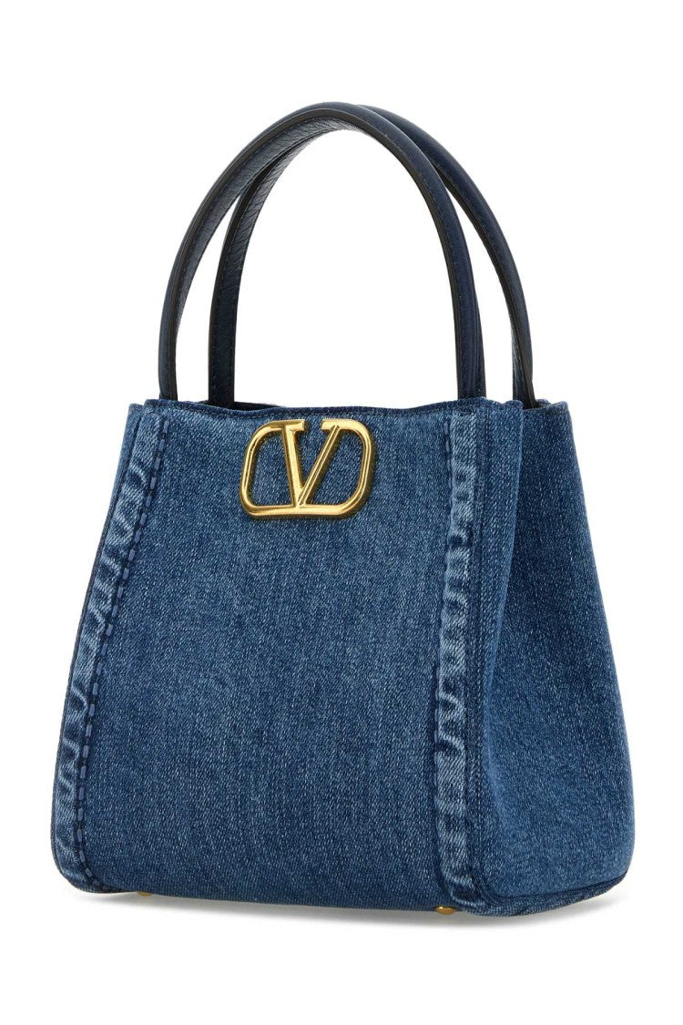 Valentino Garavani Denim Small Alltime Handbag