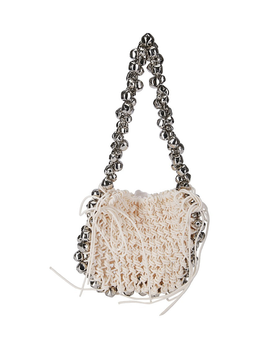 Niccolò Pasqualetti Woven Mini Bag With Decorative Metallic Bells