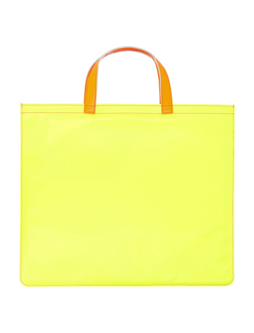 Comme Des Garçons Leather Super Fluo Tote Bag