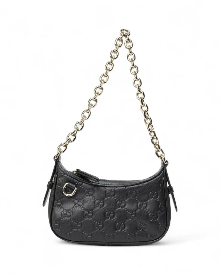Gucci Clutch Bag Mini Gg Supreme Black