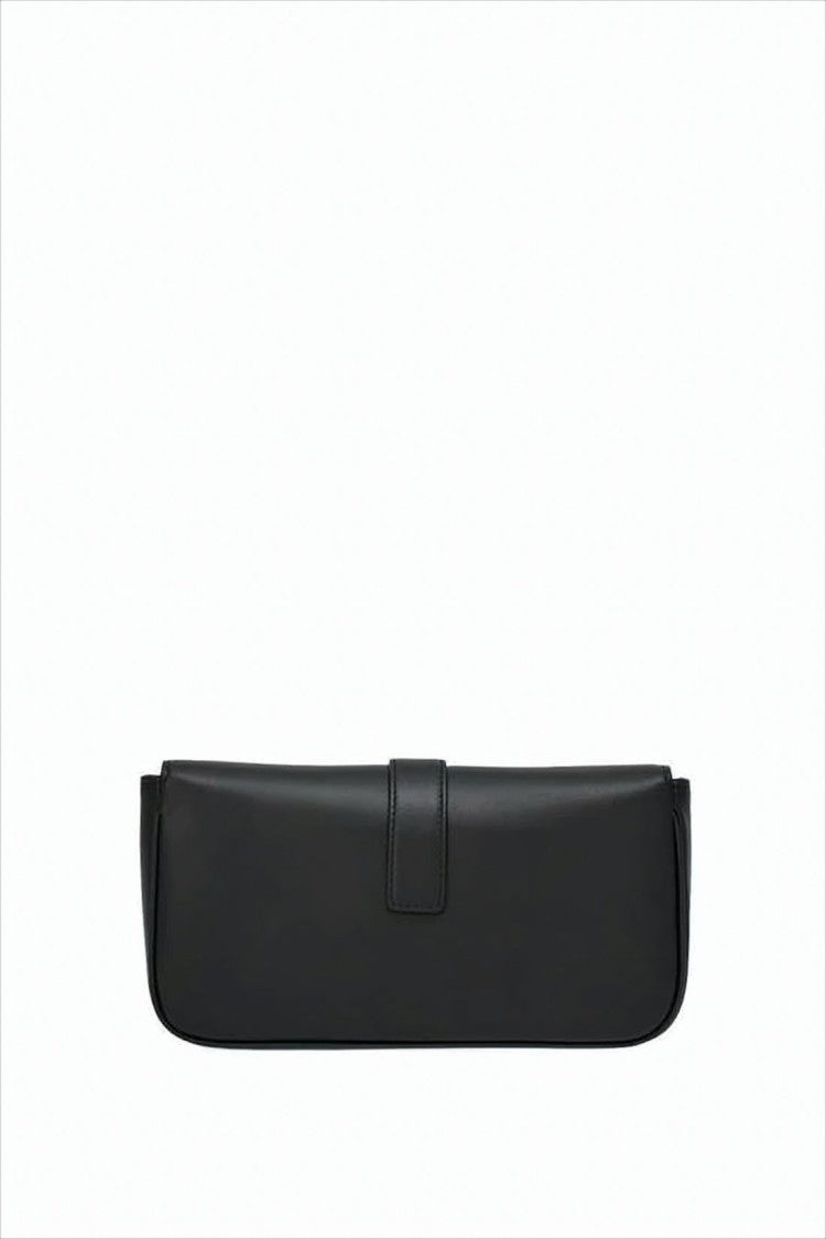 Salvatore Ferragamo Rectangular Black Cowhide Shoulder Bag