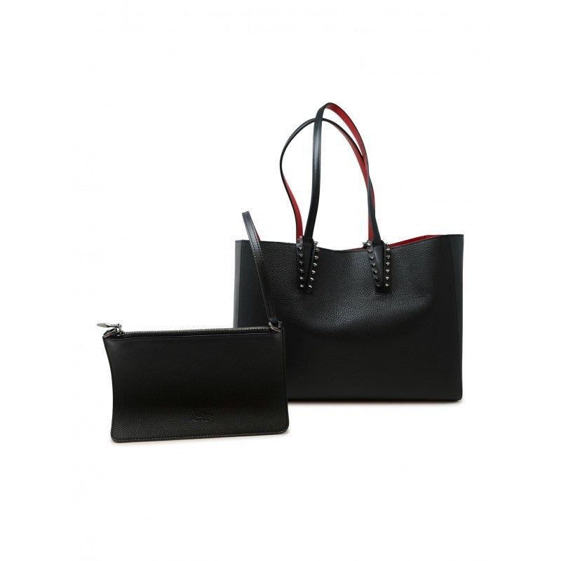 Christian Louboutin Black Calf Leather Cabata Soft Small Bag