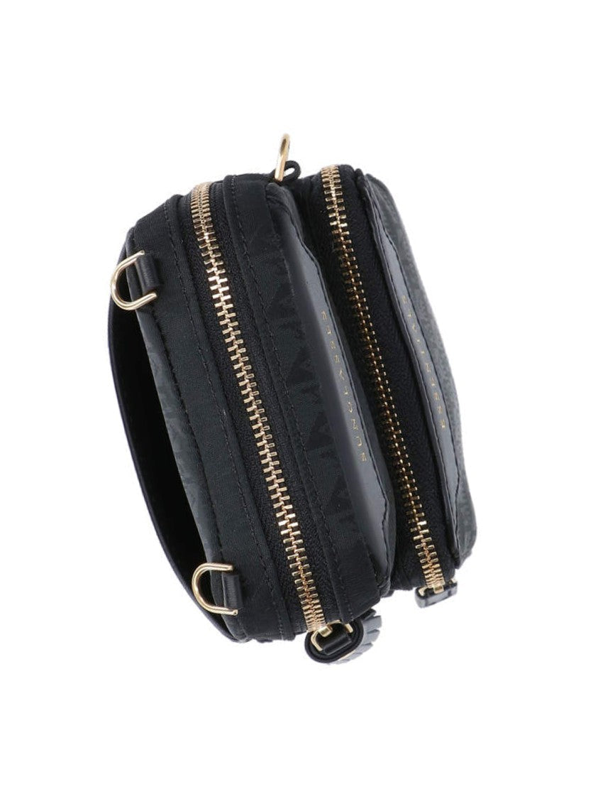 Anya Hindmarch Compact Black Nylon Shoulder Bag
