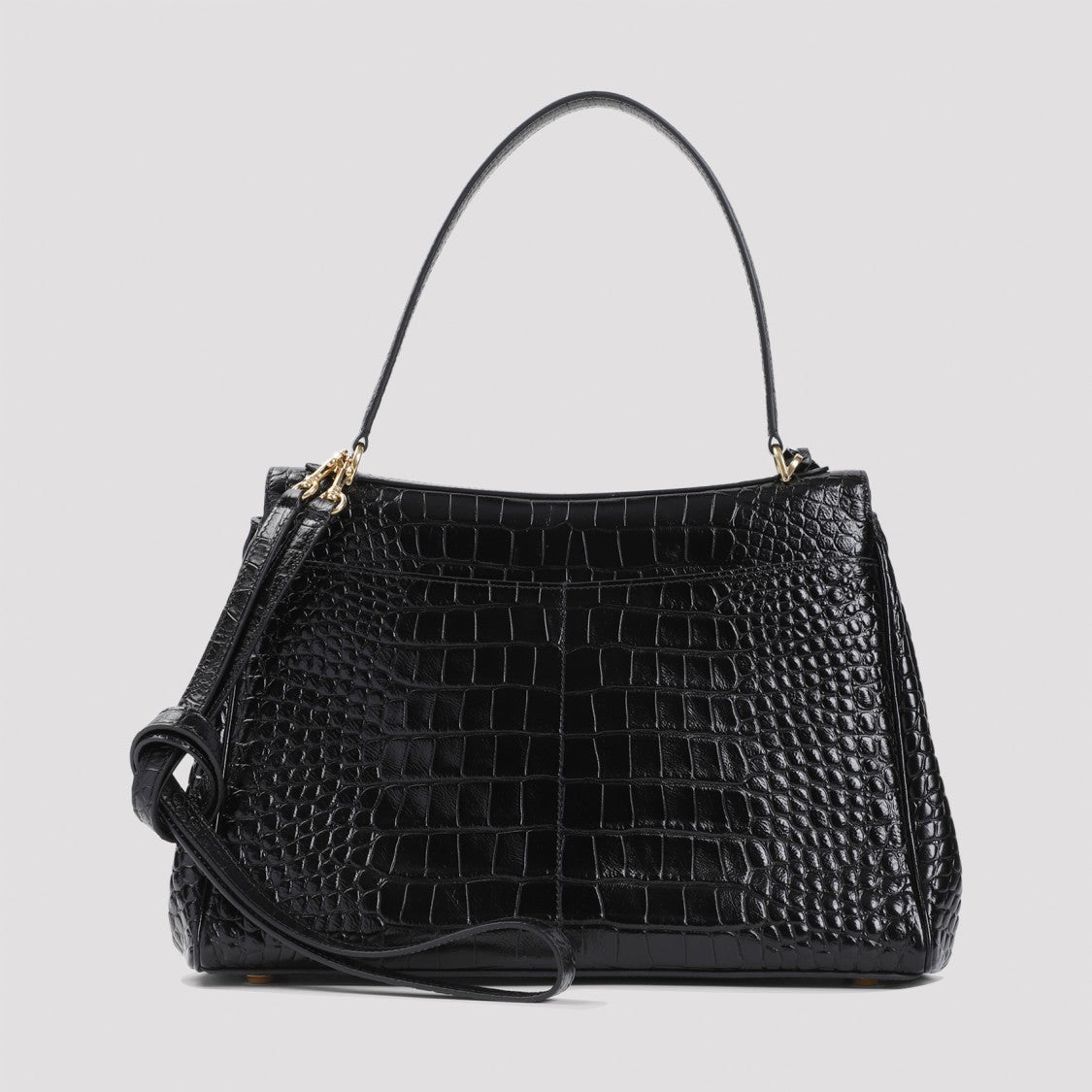 Balenciaga Black Calf Leather Rodeo Top Handle M Handbag