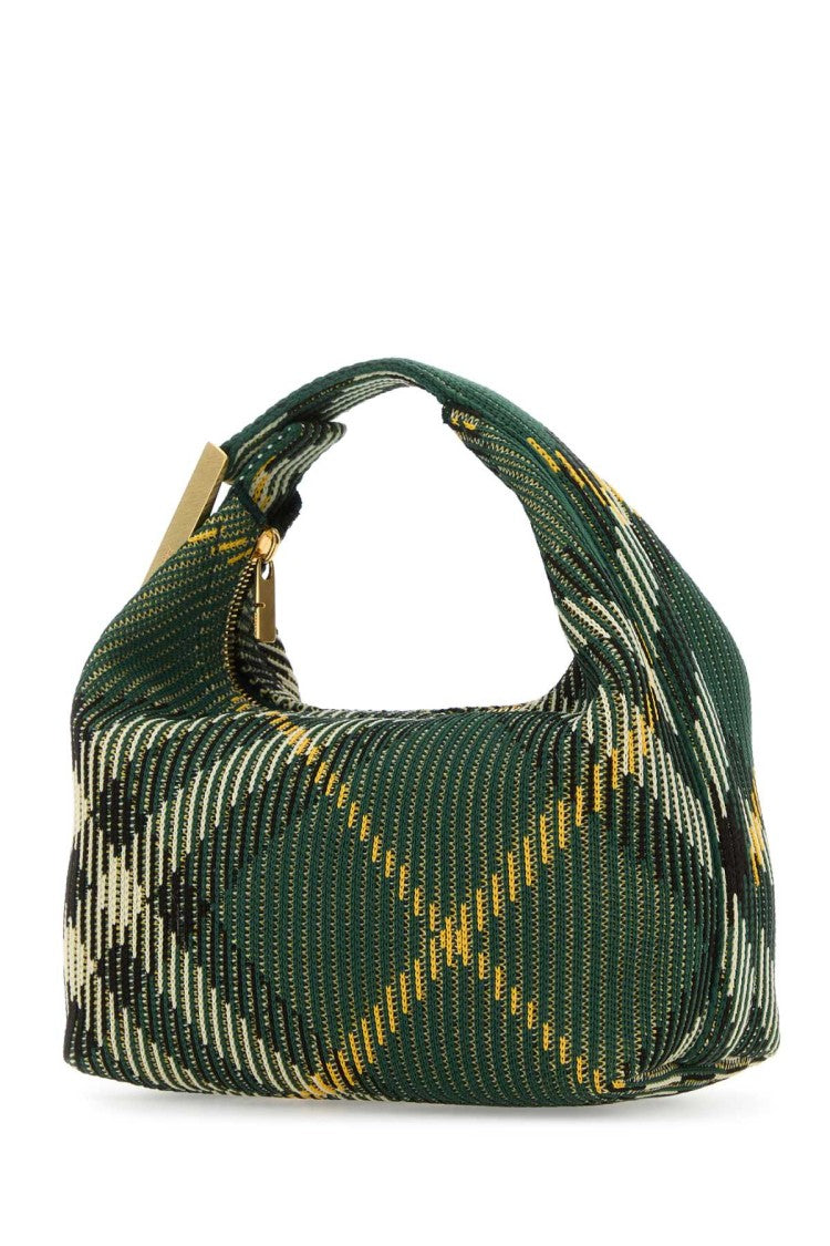 Burberry Embroidered Nylon Mini Peg Handbag