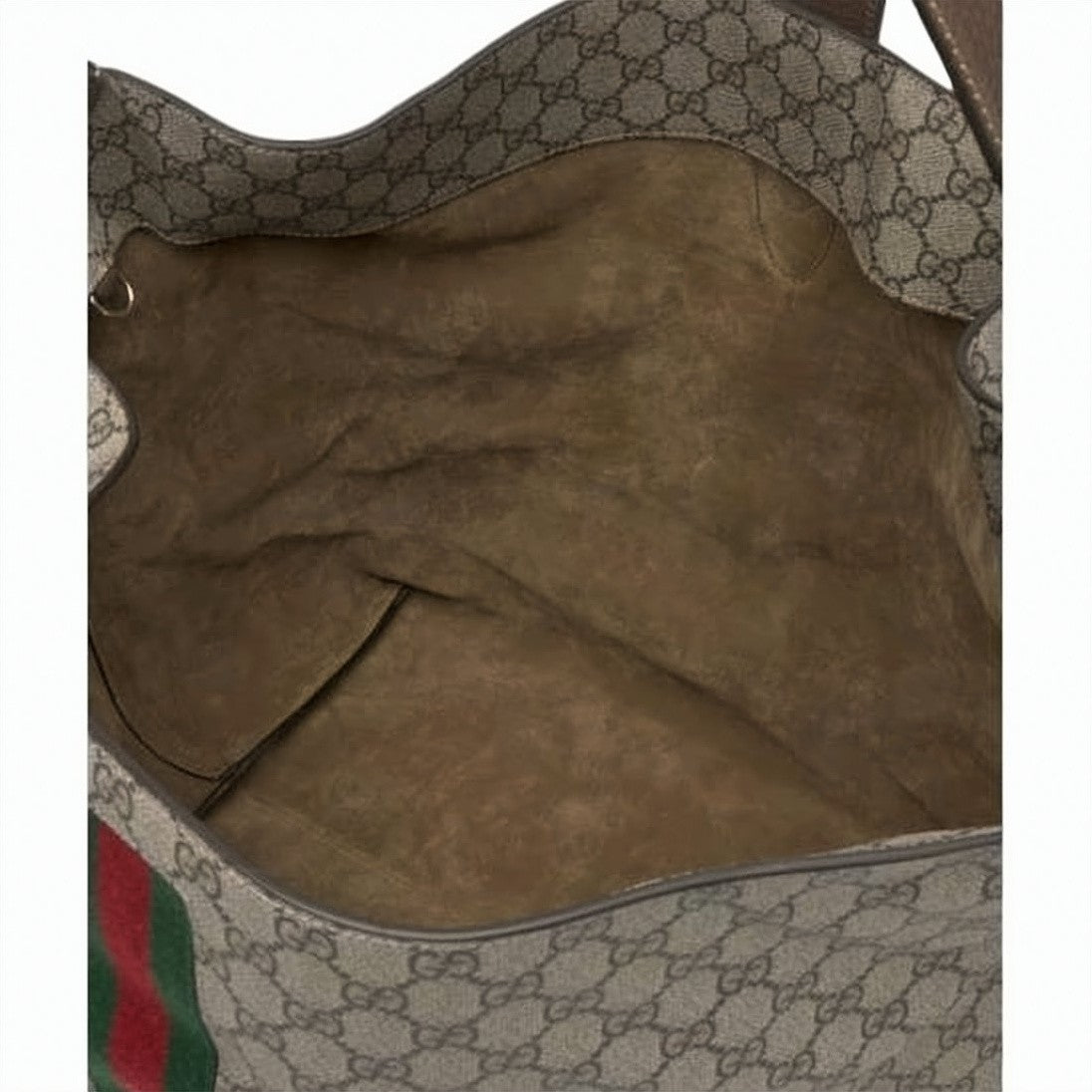Gucci Monogrammed Shoulder Bag With Green