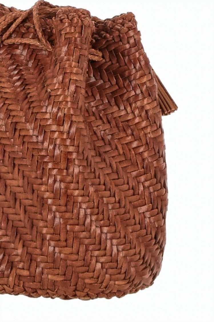 Dragon Diffusion Medium Brown Buffalo Leather Tote Bag