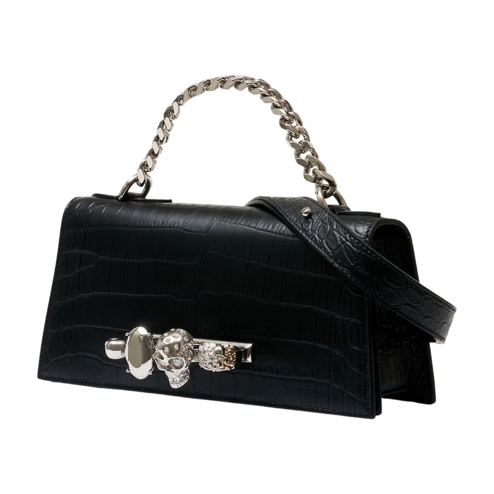 Alexander Mcqueen Jewel Mini Shoulder Bag - Leather - Black