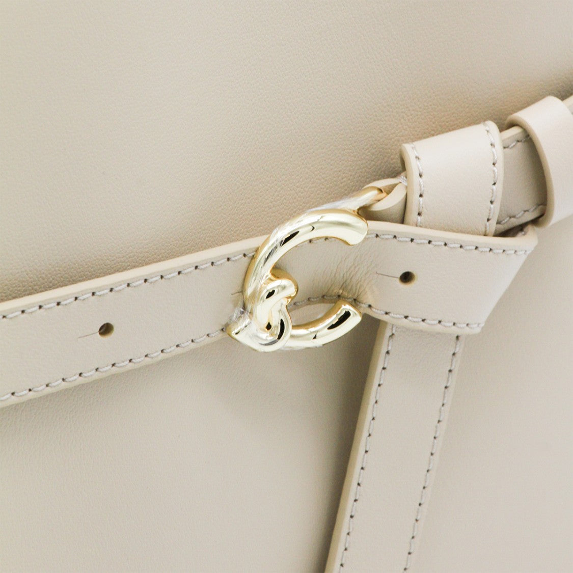 Coccinelle Structured Handbag With Gold-Tone Buckle