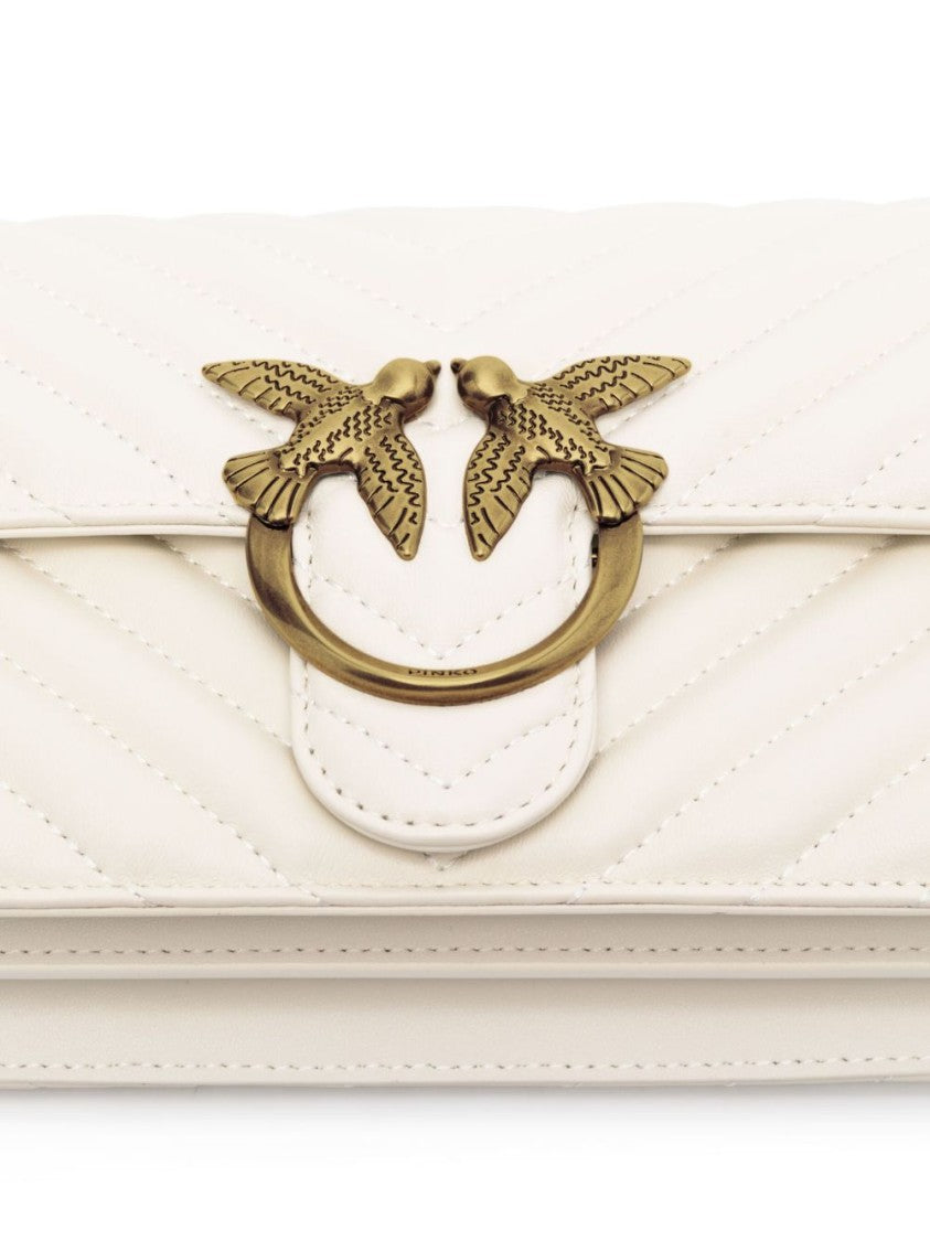 Pinko Rectangular Quilted Leather Bag