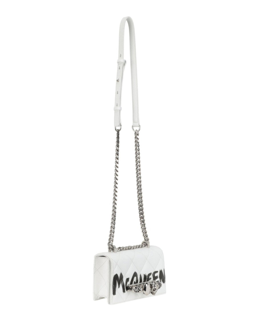 Alexander Mcqueen Mini Graffiti Jeweled Shoulder Bag