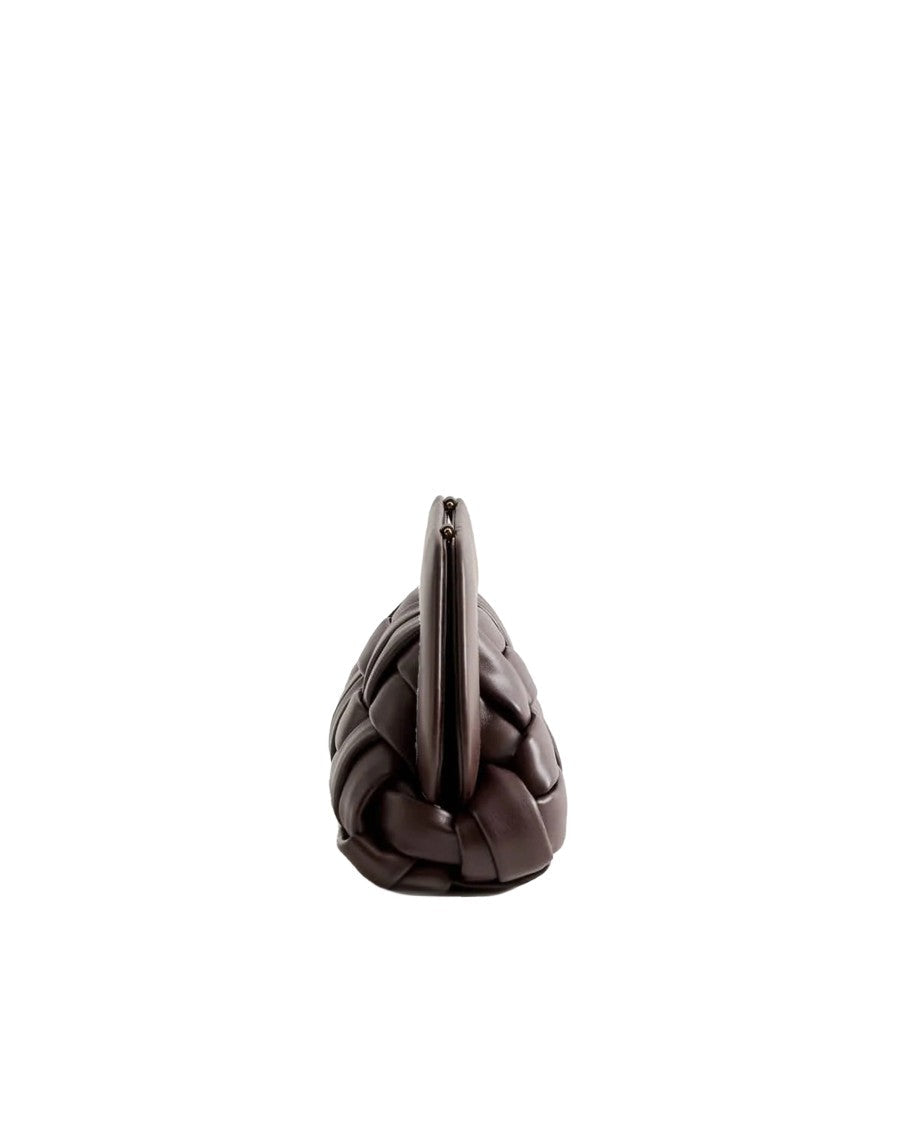 Themoirè Tia Weaved Ebony Handbag