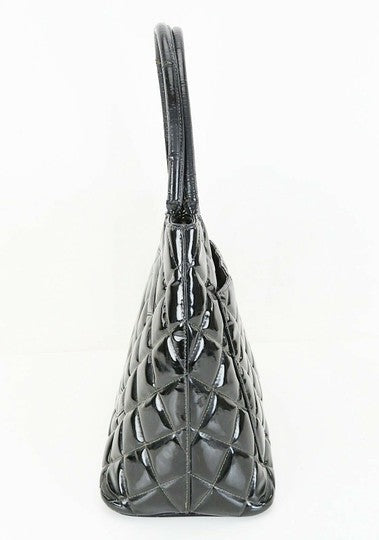 Chanel Medallion Black Patent Leather Tote