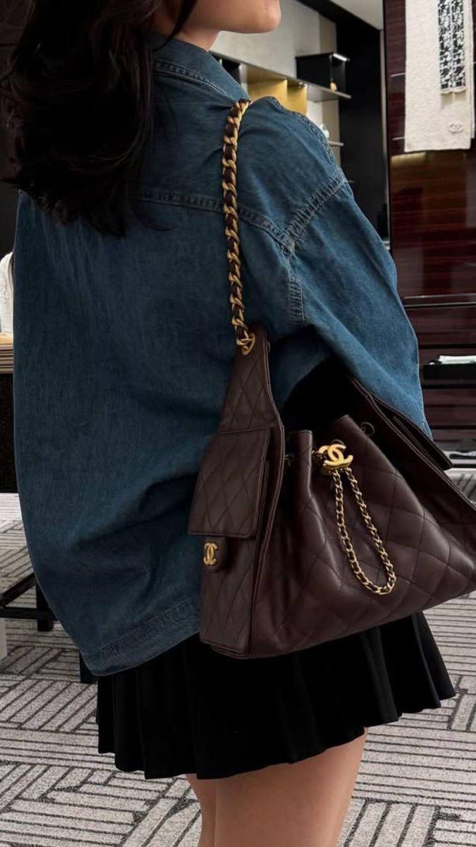 C-H-A-N-E-L 25 HOBO BAG RESTOCK – Women Bag (Chocolate)