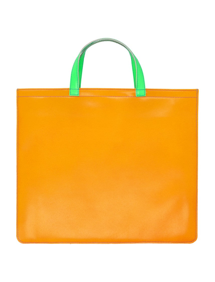 Comme Des Garçons Leather Super Fluo Tote Bag