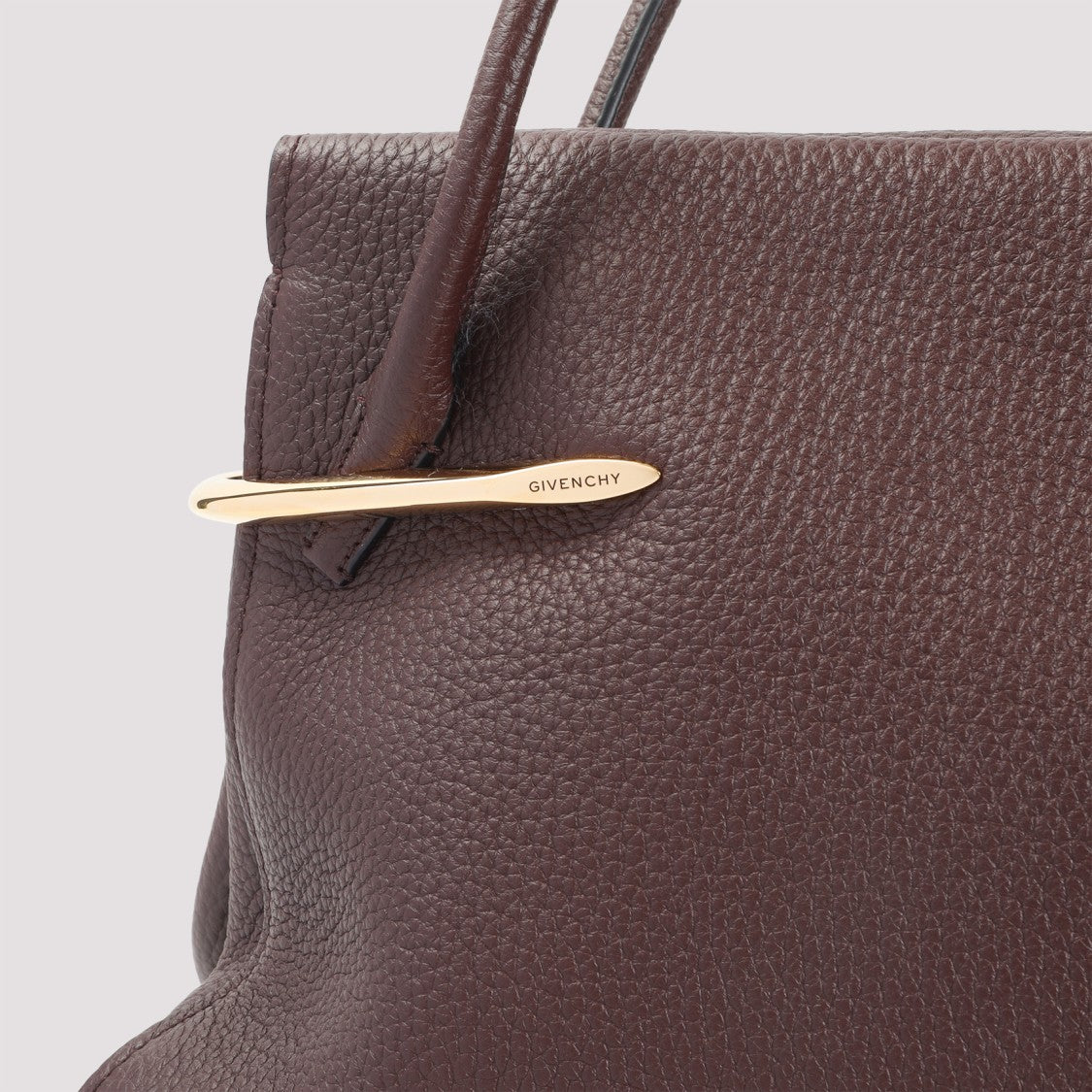 Givenchy Pinch Large Brown Calf Leather Shoulder Bag