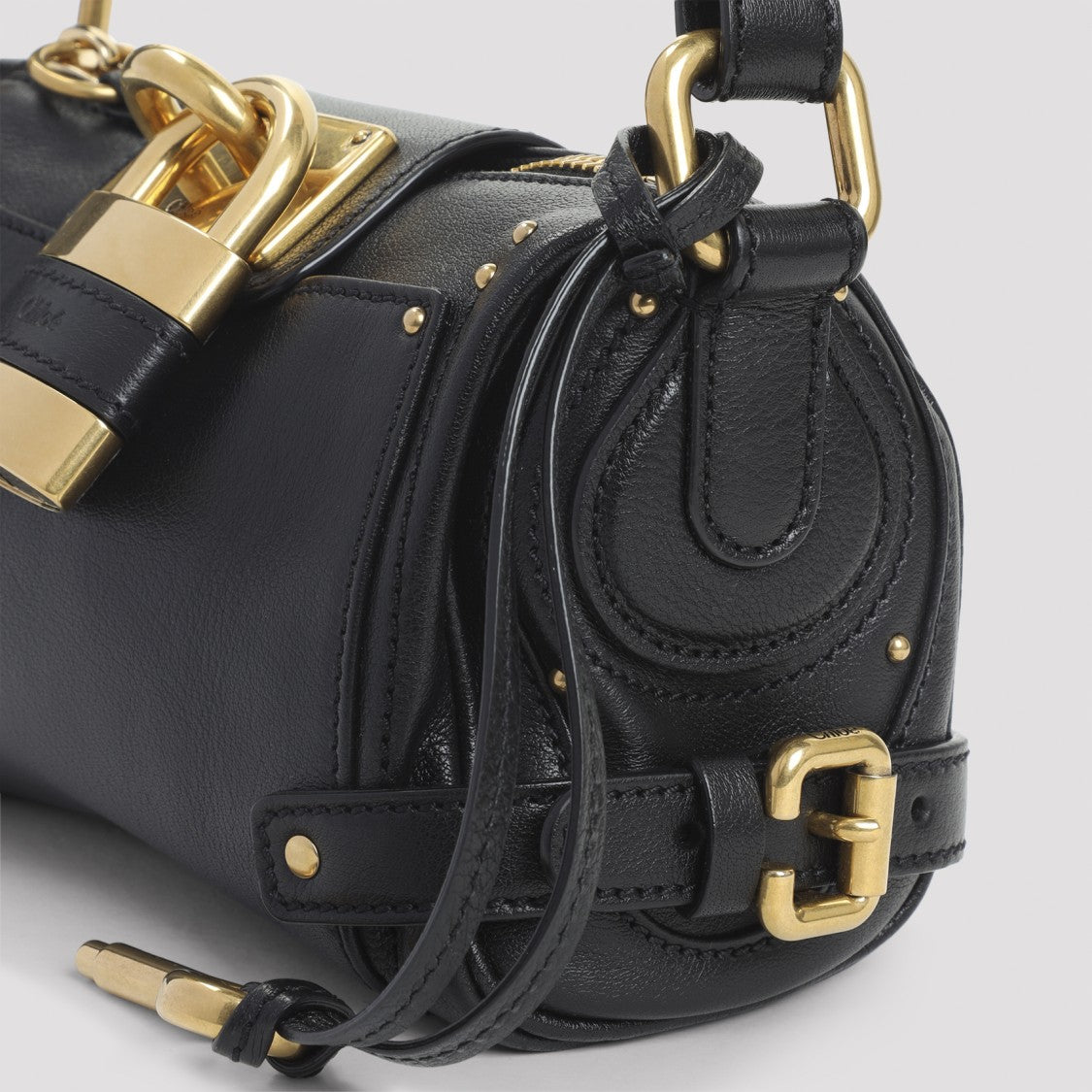 Chloé Black Buffalo Leather Paddington Bag