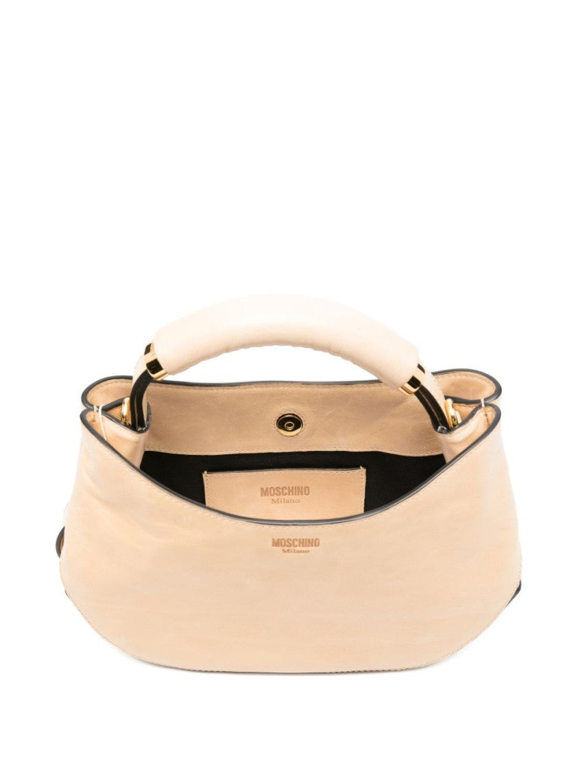 Moschino Crescent-Shaped Bag With Structured Handle