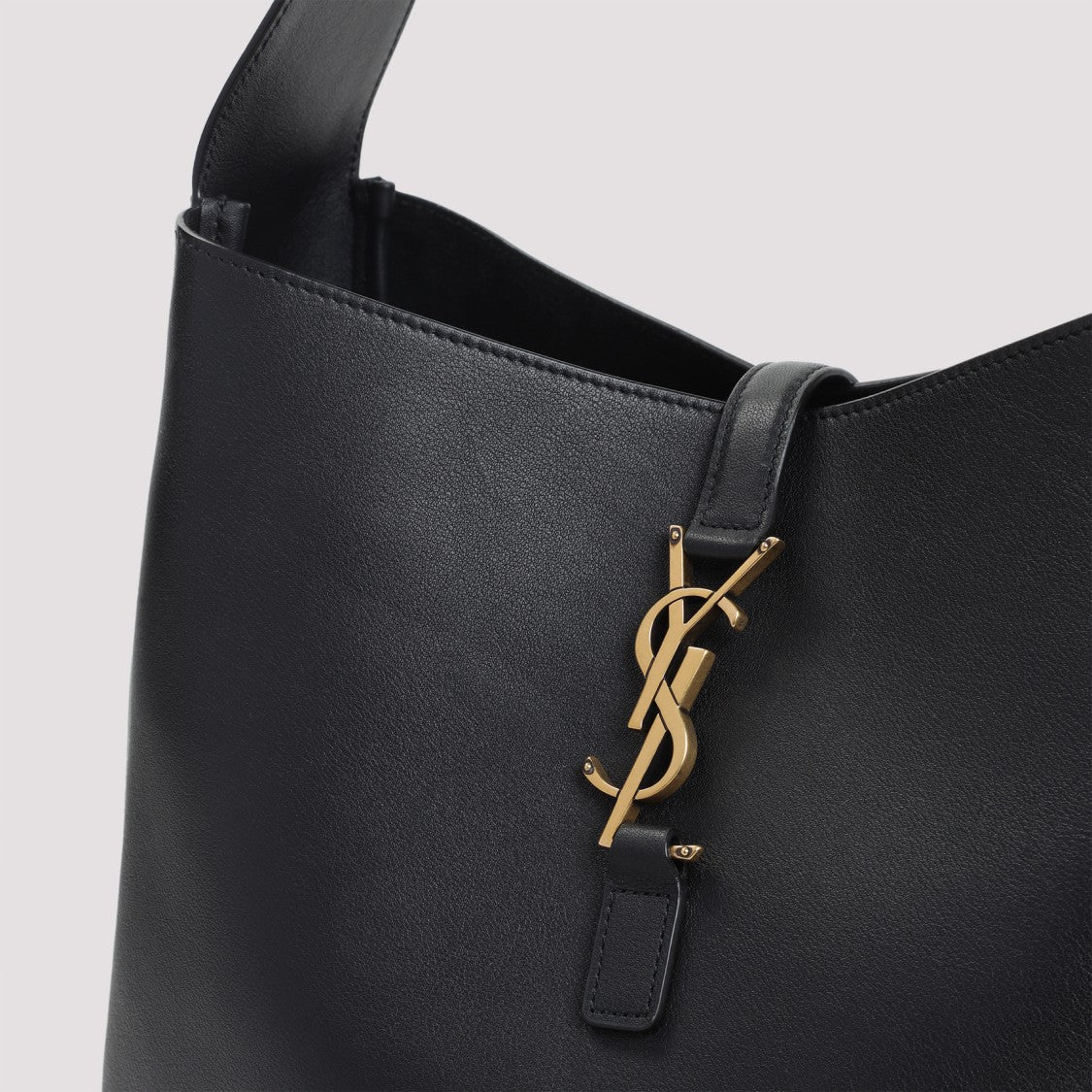 Saint Laurent Grained Leather Shoulder Bag