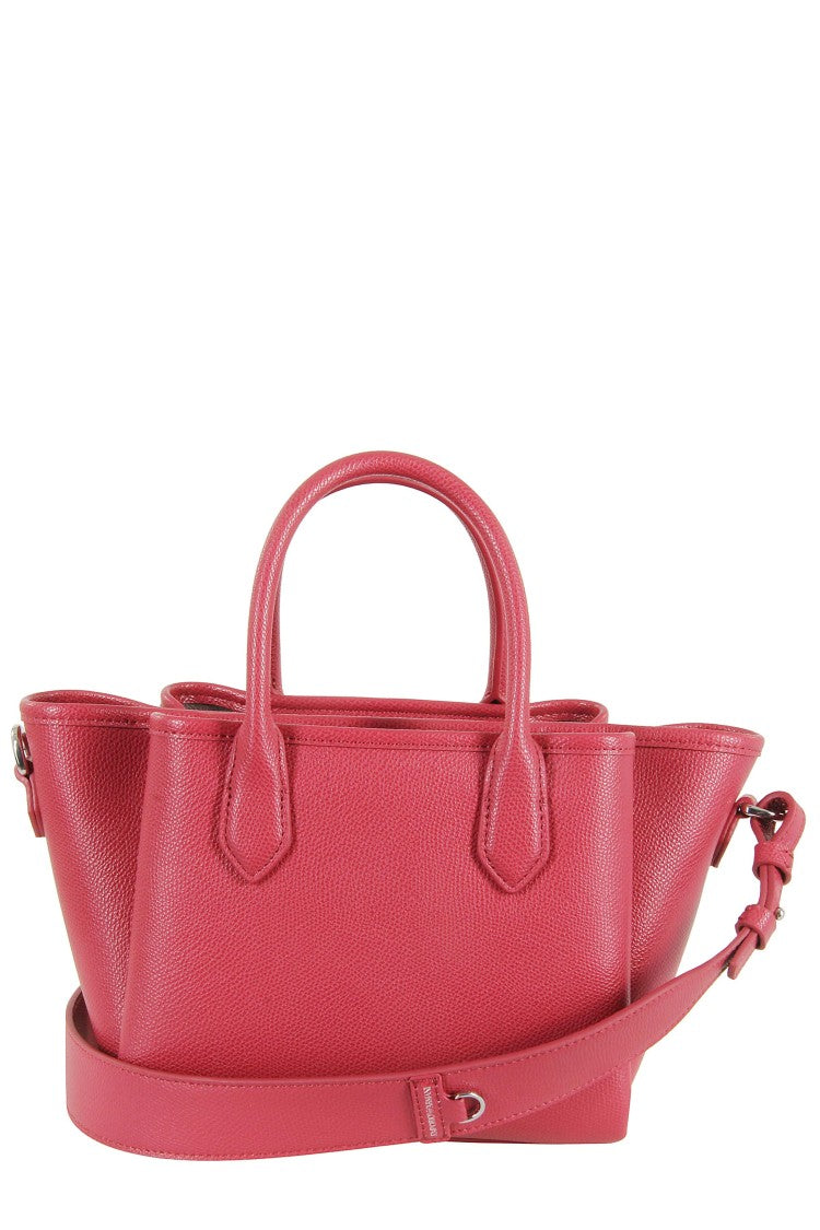 Emporio Armani Textured Faux Leather Shopping Bag