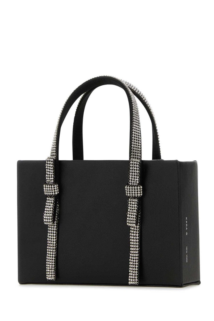 Kara Black Nappa Leather Handbag