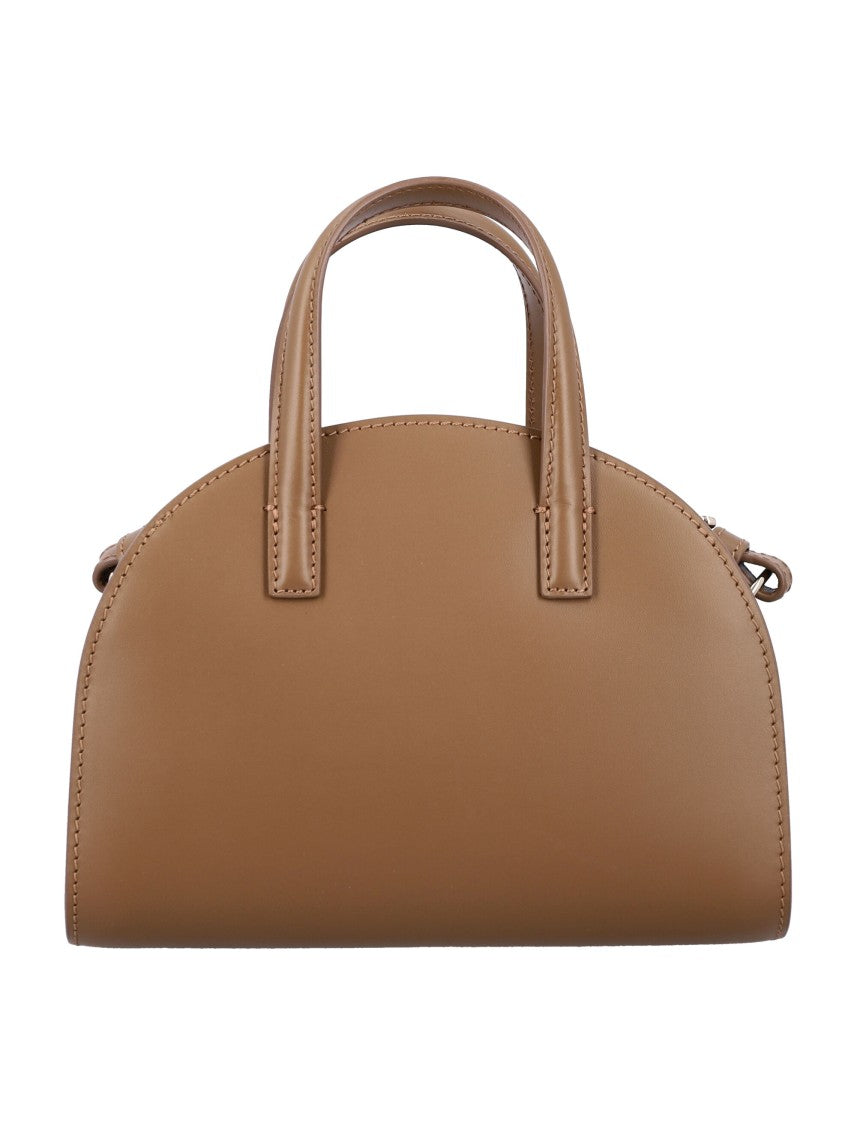 A.P.C. Small Rounded Leather Tote With Dual Handles