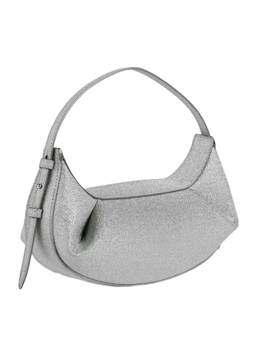 Yuzefi Crescent-Shaped Silver Yuzefi Shoulder Bag