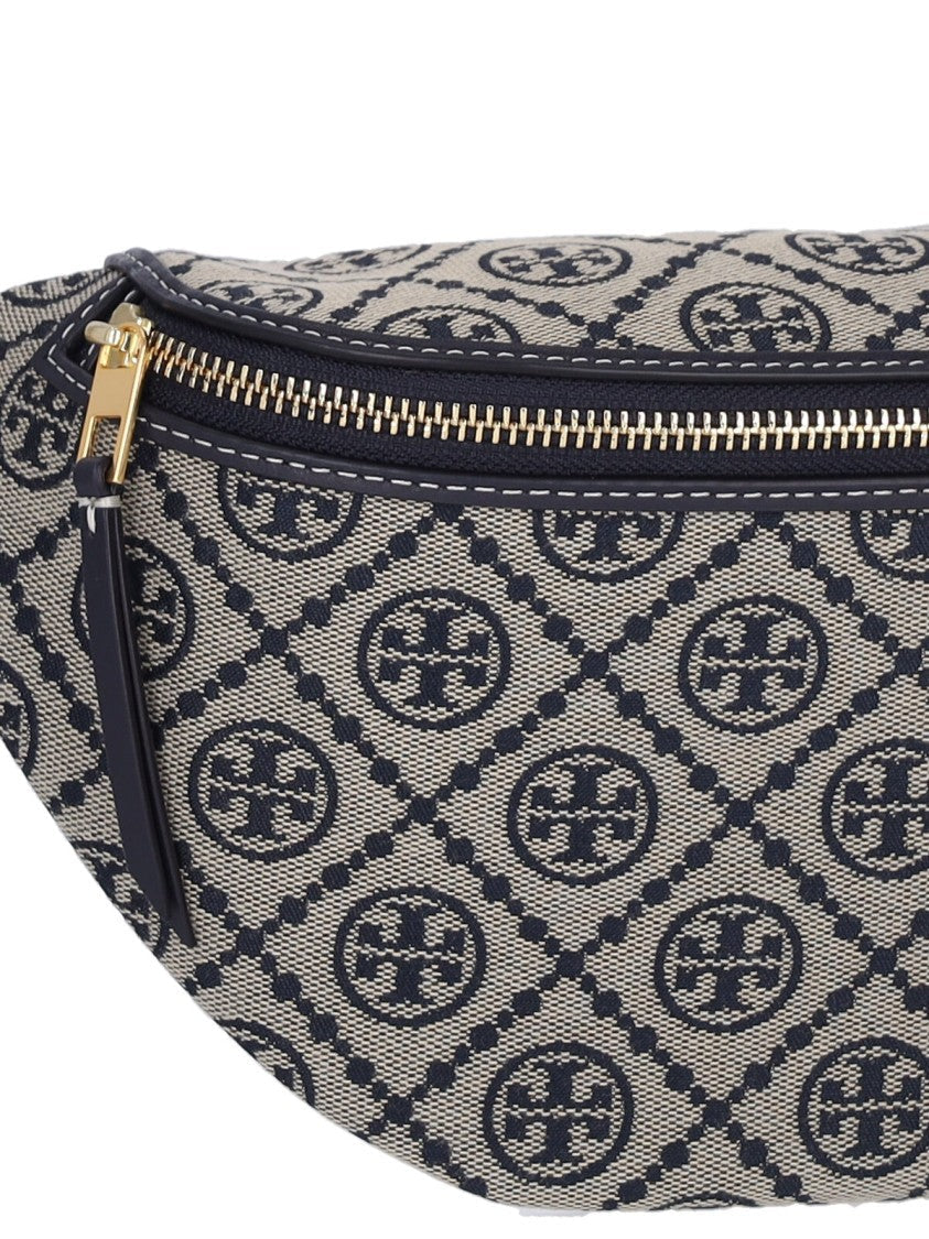 Tory Burch "T Monogram" Bum Bag, In Blue Cotton