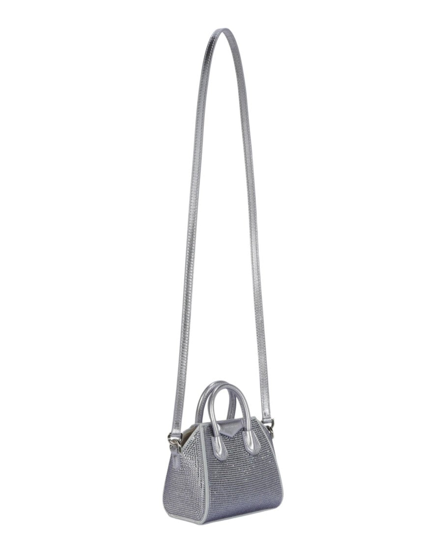 Givenchy Micro Anitgona Bag In Satin With Strass