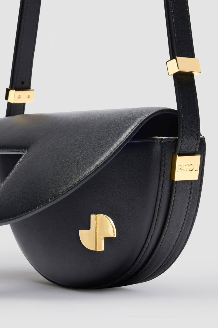 Patou Half-Circle Leather Handbag