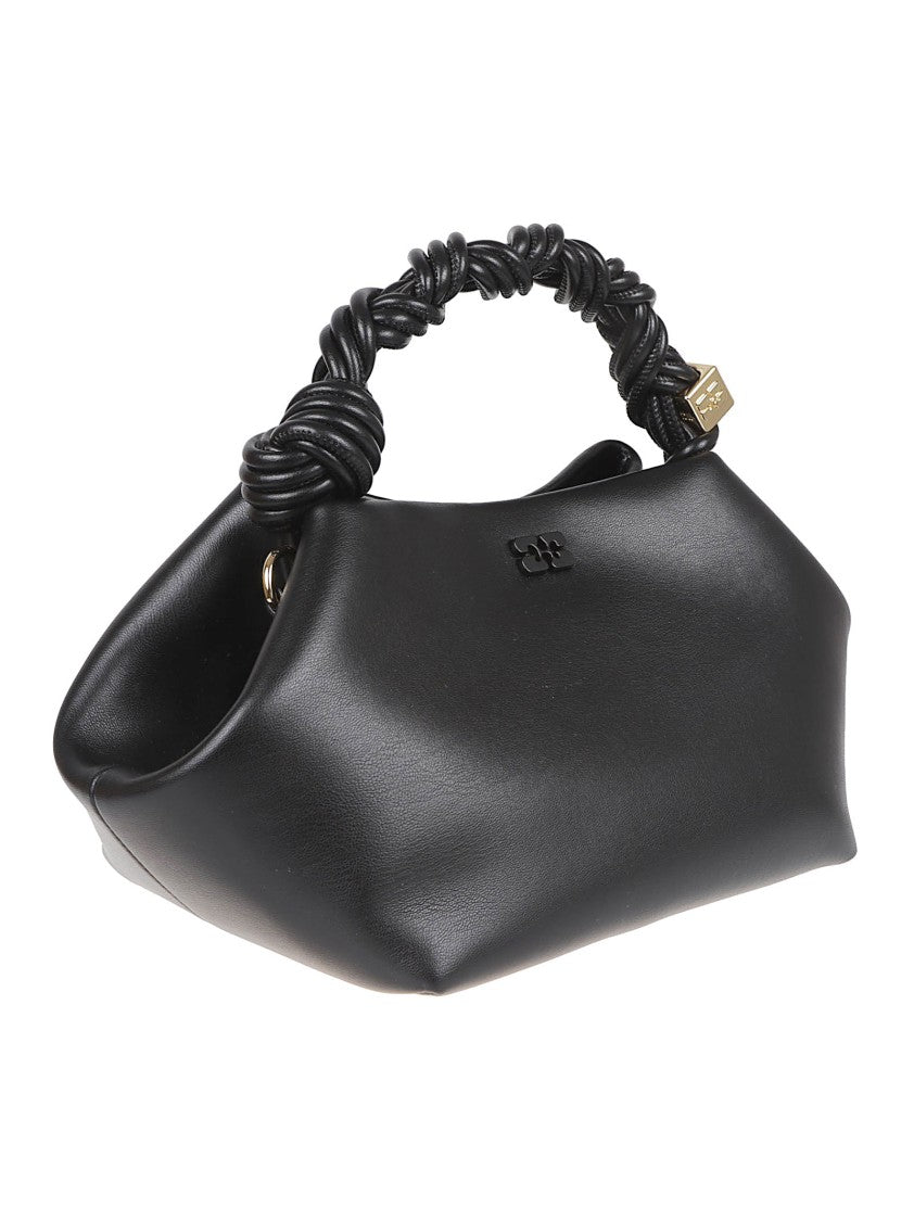 Ganni Black Handbag With Twisted Handle