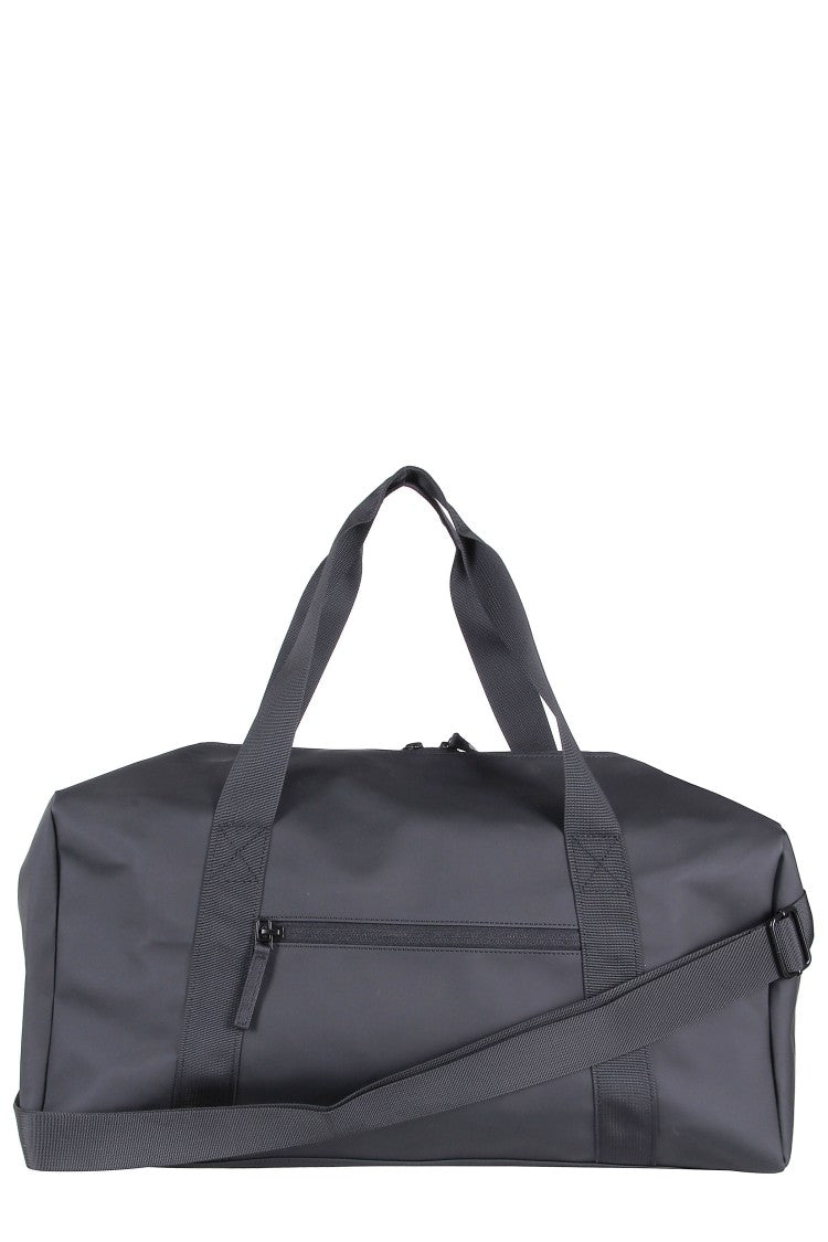 Aspesi Expanded Black Duffle Bag With Logo