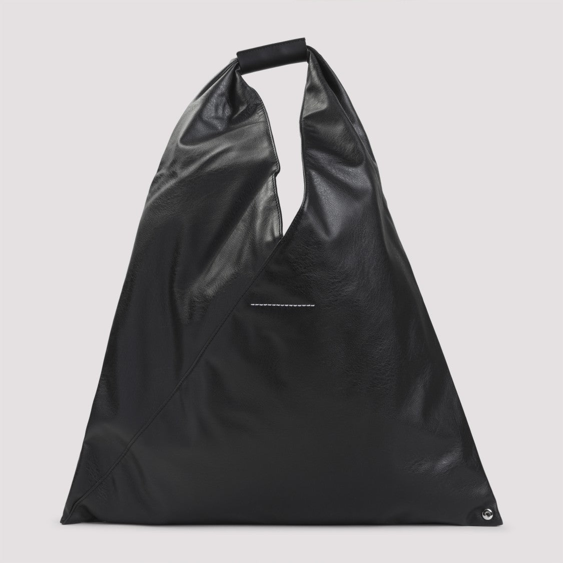 Mm6 By Maison Margiela Classic Japanese Black Polyurethane Shoulder Bag