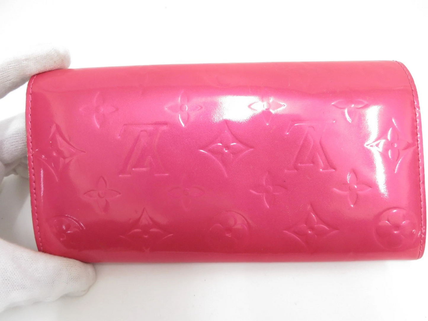 LOUIS VUITTON Monogram Vernis Portefeuille Sarah Long Wallet TH1022