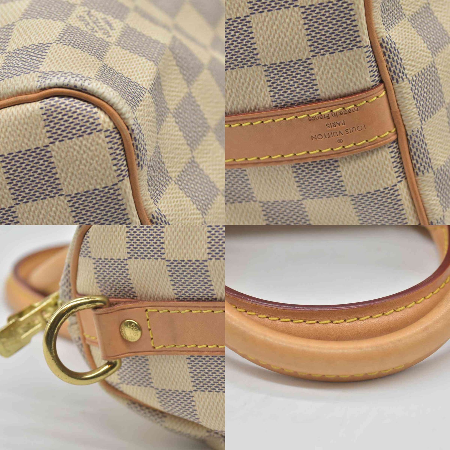 $1940 Louis Vuitton Damier Azur Speedy Bandouliere 25 DU3165