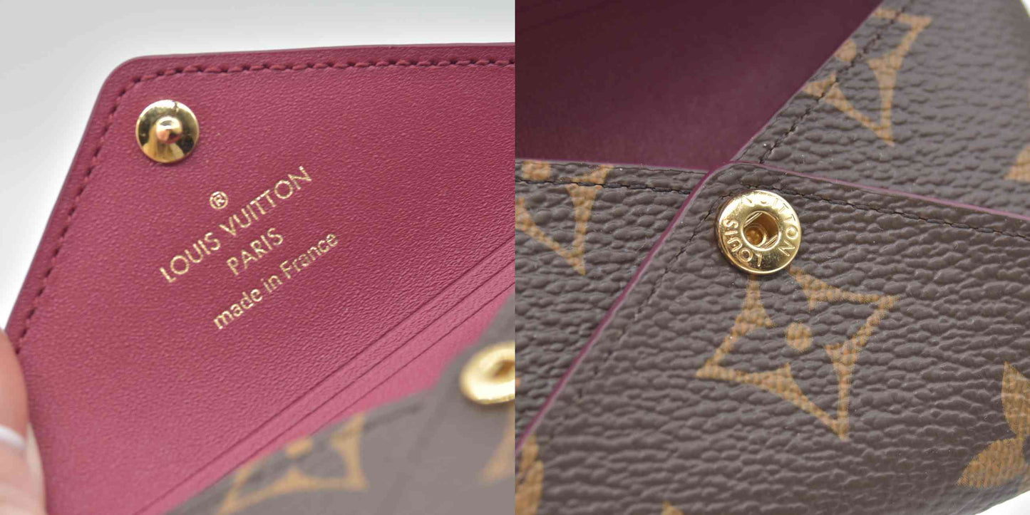 Louis Vuitton Monogram Small Kirigami Pochette Insert Fuchsia RFID