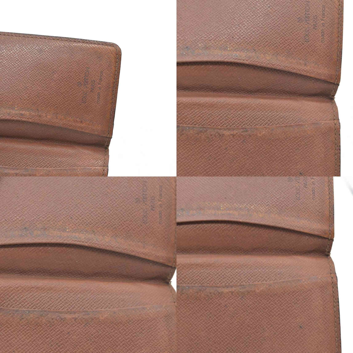 $320 Louis Vuitton Monogram Enveloppe Cartes De Visite Card Case Brown RA0040