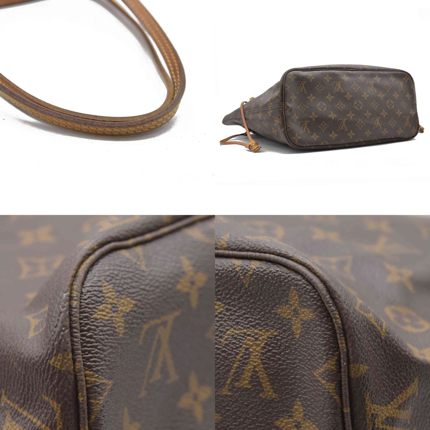 $2170 Louis Vuitton Monogram Neo Neverfull MM Mimosa TJ4154