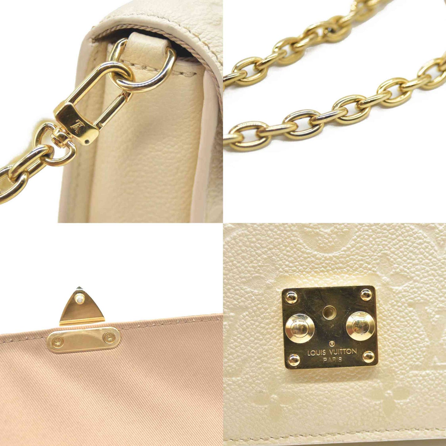 Louis Vuitton Empreinte Metis Wallet On Chain Cream