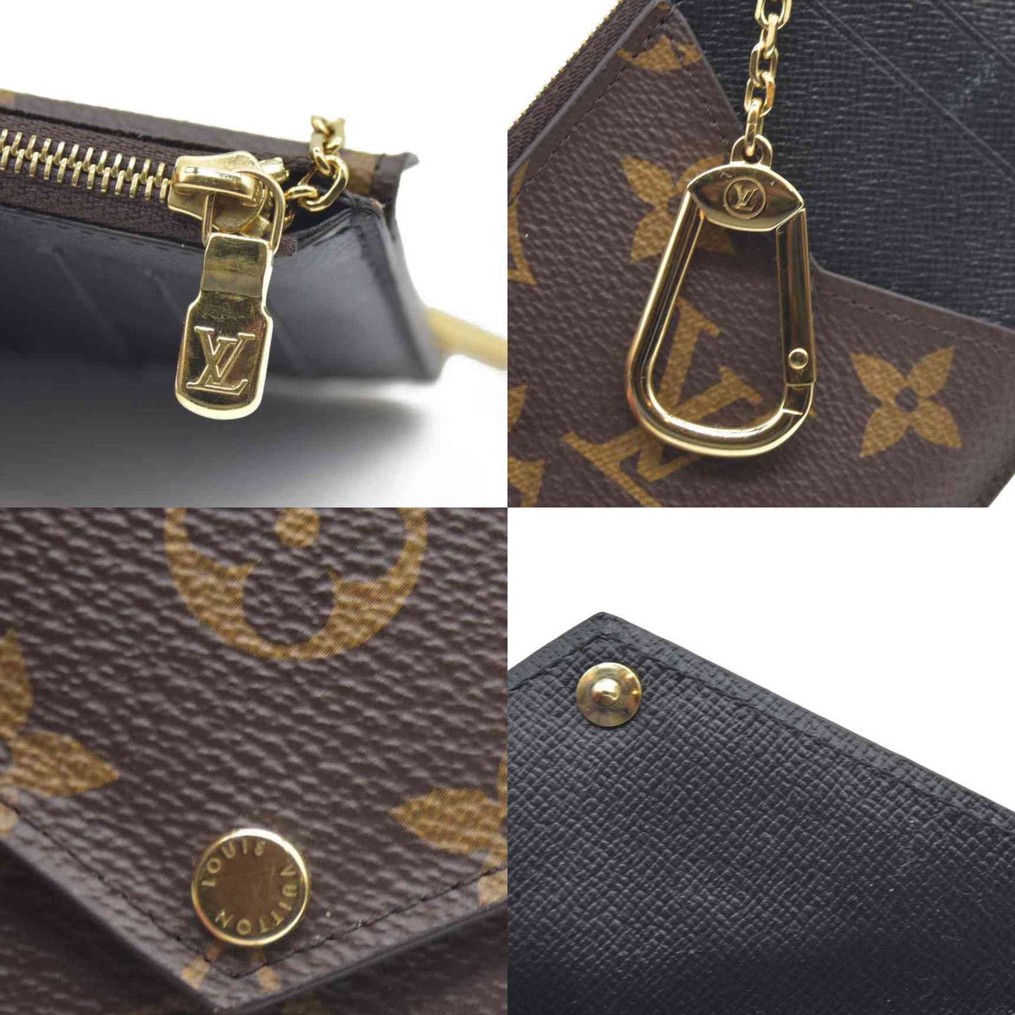 Louis Vuitton Monogram Recto Verso Card Holder Black RFID