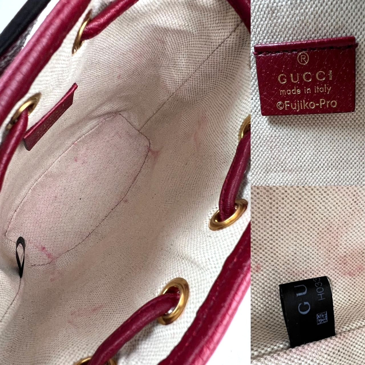Gucci x Doraemon GG Supreme Mini Bucket Bag